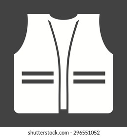 Jacket, vest, safety icon vector image. Can also be used for construction, interiors and building. Suitable for use on web apps, mobile apps and print media.