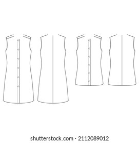 JACKET WAISTCOAT DRESS  ILLUSTRATOR VECTOR ADOBE