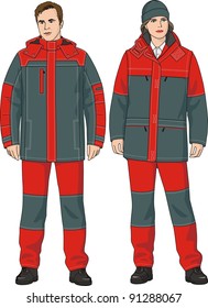 Jacket warmed with multipurpose pockets for men and women