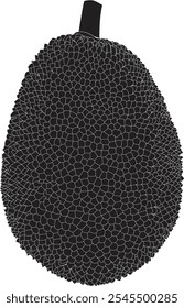 jackfruit Black and White vector