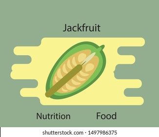 jackfruit fruit
   icon and vector to work on your design image