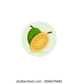 Jackfruit Icon Designed In Colorful Flat Style In Fruit Illustration Theme