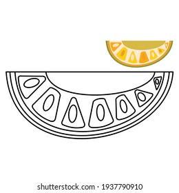 Jackfruit Icon For Kindergarten Coloring, Popular, Vector