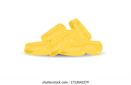 Jackfrucht einzeln auf weißem Hintergrund. Vektorillustration.