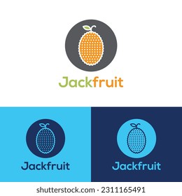 Jackfruit logo design vector template,