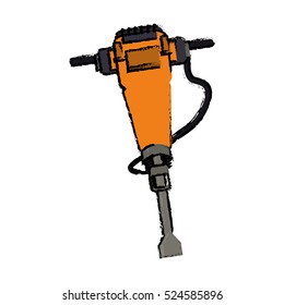 jackhammer construction tool design drawing