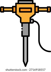 Jackhammer-Symbol: Konstruktionstool - Illustration