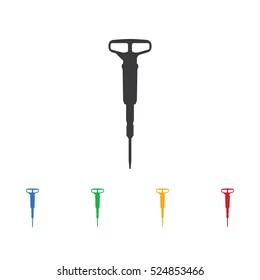 jackhammer icon. Construction tools icons universal set for web and mobile