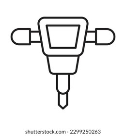 Jackhammer Icon Design For Personl And Commercial Use