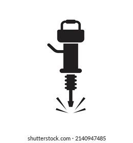 Diseño de iconos de martillo artificial. ilustración vectorial