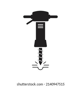 Diseño de iconos de martillo artificial. ilustración vectorial