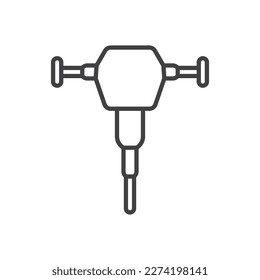 Jackhammer-Symbol - Symbol für elektrischen Hammer