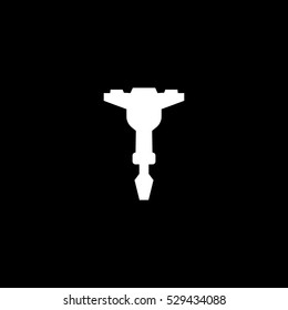 jackhammer icon, isolated, white background