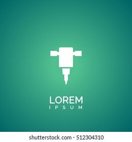 jackhammer icon. jackhammer logo
