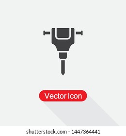 Jackhammer Icon Vector Illustration Eps10