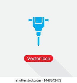 Jackhammer Icon Vector Illustration Eps10