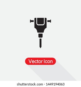Jackhammer Icon Vector Illustration Eps10