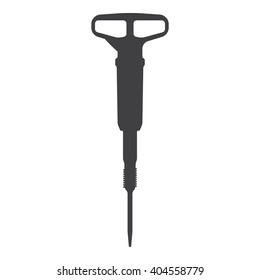 jackhammer icon Vector Illustration on the white background.