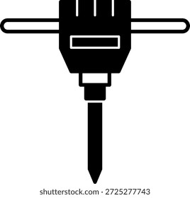 Icono de martillo neumático para su proyecto