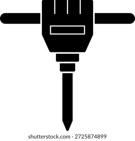 Icono de martillo neumático para su proyecto