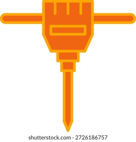Icono de martillo neumático para su proyecto