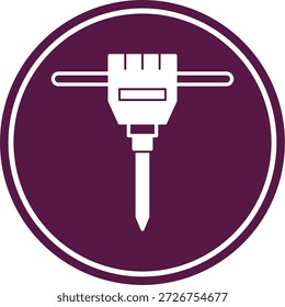 Icono de martillo neumático para su proyecto

