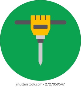 Icono de martillo neumático para su proyecto
