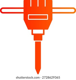 Icono de martillo neumático para su proyecto