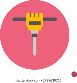 Icono de martillo neumático para su proyecto