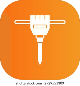 Icono de martillo neumático para su proyecto