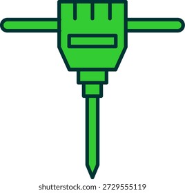 Icono de martillo neumático para su proyecto