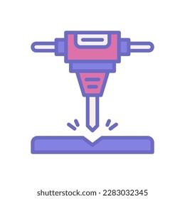 icono jackhammer para tu diseño de sitio web, logotipo, aplicación, interfaz de usuario.
