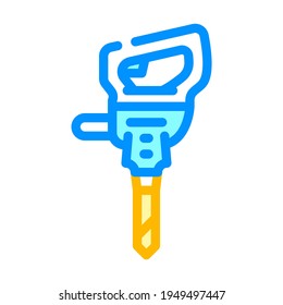 vector de color de la herramienta jackhammer. signo de herramienta jackhammer. ilustración de símbolo aislado