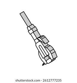 jackhammer tool isometric icon vector. jackhammer tool sign. isolated symbol illustration