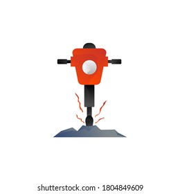 ilustración de diseño de vector jackhammer