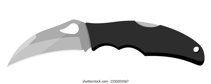 Jackknife. Cute jackknife isolated on white background. Vector illustration