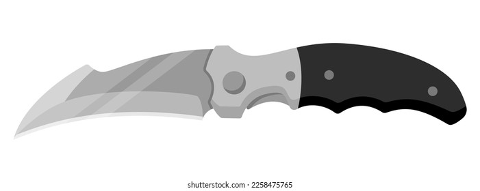 Jackmesser. Cute-Jackmesser einzeln auf weißem Hintergrund. Vektorgrafik
