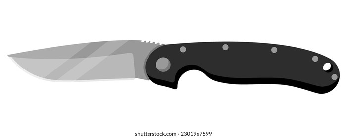 Jackknife. Cute jackknife isolated on white background. Vector illustration