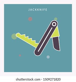 jackknife icon. Element of web for mobile concept and web apps icon.