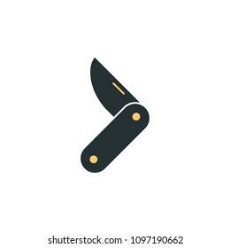jackknife icon. Element of web icon with one color for mobile concept and web apps. Isolated jackknife icon can be used for web and mobile on white background