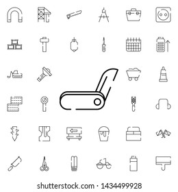 jackknife icon. Universal set of construction for website design and development, app development