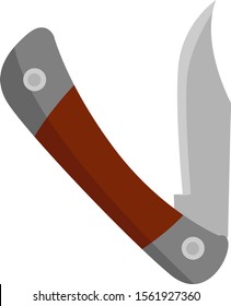 Jackknife, illustration, vector on white background.
