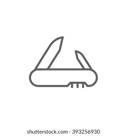 Jackknife line icon.