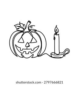 Jacko Lantern Candle continuous