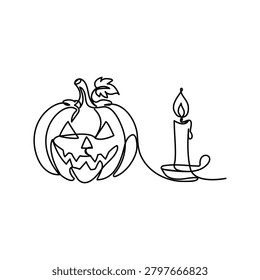 Jacko Lantern Candle continuous