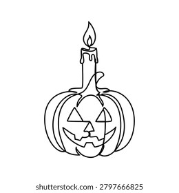 Jacko Lantern Candle continuous