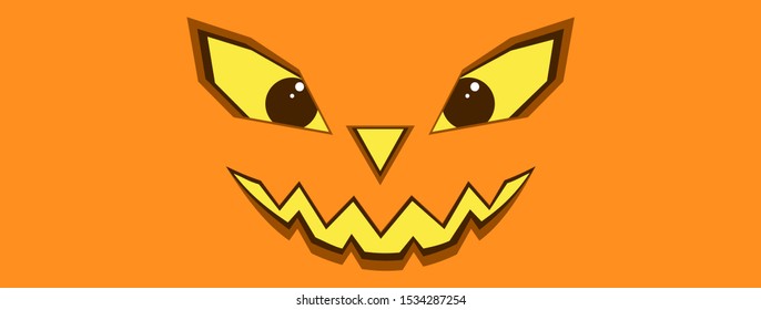 Jack'o lantern face Halloween cover
