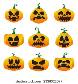 A Jack-o'-lantern is a carved pumpkin that is typically associated with Halloween. It is a decorative item that is often placed on doorsteps, windowsills, or used as part of Halloween displays.