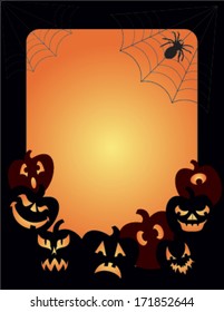 Jack-o-Lantern Halloween background