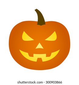Jack-o'-lantern / jack-o-lantern Halloween carved pumpkin vector icon for apps and websites